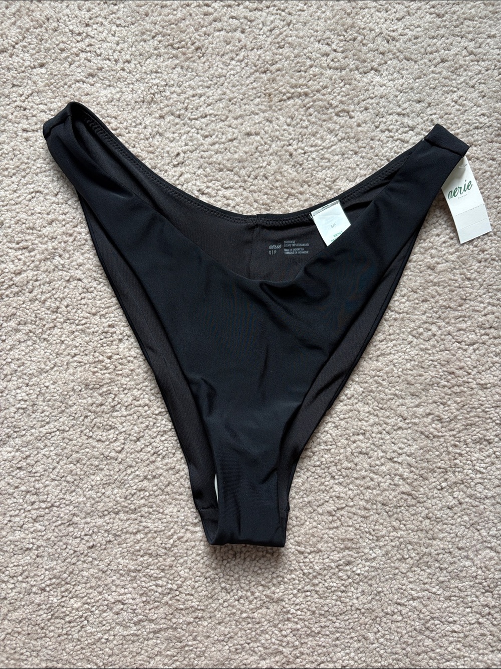 Aerie Cheekiest black bikini bottom